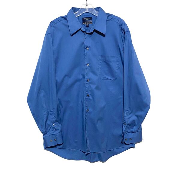 Dockers Other - Dockers Microfiber Blend Button Front Dress Shirt 16-16.5 34/35 Business Office